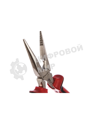 Длинногубцы Matrix NICKEL 17166 180 мм, прямые никелированные, двухкомпонентные рукоятки