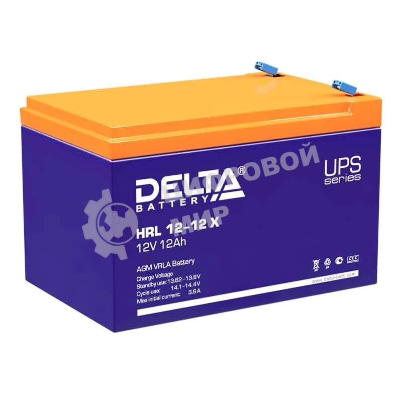 Батарея Delta HRL 12-12 X (12А\ч, 12В) свинцово- кислотный аккумулятор