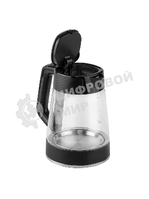 Чайник электрический Centek CT-1014 черный стекло 1.7 л, 2200 Вт, LED, Защита от перегрева, STRIX контроллер