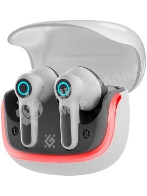 Наушники TWS Defender CyberDots 290 белый, внутриканальные, Bluetooth, до 4 ч
