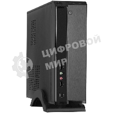 Компьютерный корпус ExeGate EX268691RUS Компьютерный корпус MiniITX ExeGate MI-207 Black, miniITX/mATX, (M450, 80мм), 2хUSB, Audio