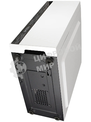Компьютерный корпус Ginzzu A390 белый Window RGb подсветка 1хUSB 3.0, 2хUSB 2.0, AU