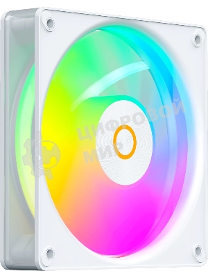 Вентилятор для корпуса Ocypus Gaммa F12 Elite WH ARGb 3 IN 1, 120x120x25мм, 4-PIN PWM, 600-1800 RPM, 26 DBA MAX, HYDRO BEARING