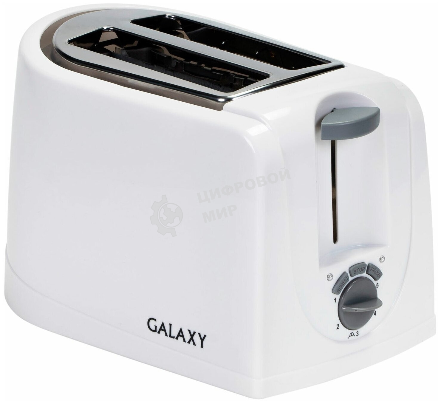 Тостер Galaxy GL 2906, белый, пластик, 850 Вт