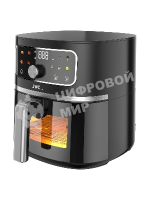 Аэрогриль JVC JK-MB058 черный, 1750 Вт, 7 л, механическое управление, 8 программ