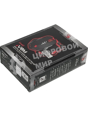 Мышь проводная A4Tech Bloody V8M Max черный, 12000 dpi, USB, кнопки - 10