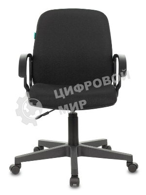 Кресло компьютерное Бюрократ CH-808-LOW/#B 3С11 черный, низкая спинка, сиденье на пиастре