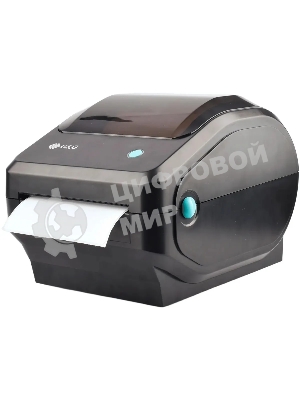 Принтер наклеек G&G GG-D410 стационарный, прямая термопечать, 203 dpi, 152 мм/сек, USB черный