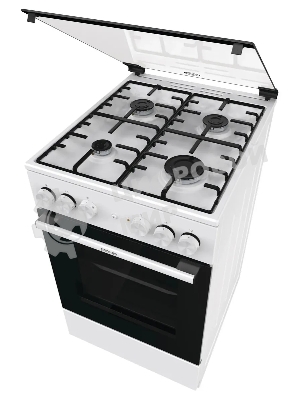 Плита комбинированная Gorenje GK5A21WH белый, конфорок 4 газовых, духовка 68 л, 50 см x 85 см x 59.4 см