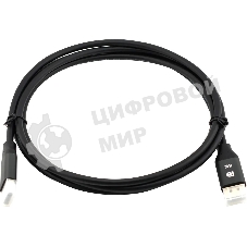 Кабель аудио-видео Cactus CS-DP-DP-1.4-2 DisplayPort (m)/DisplayPort (m) 2м. позолоч.конт. черный