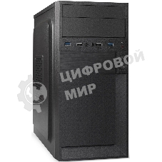 Компьютерный корпус Minitower ExeGate BAA-105U2-01-AAA350 (mATX, БП AAA350 с вент. 8см, 2*USB+2*USB 3.0, аудио, черный)