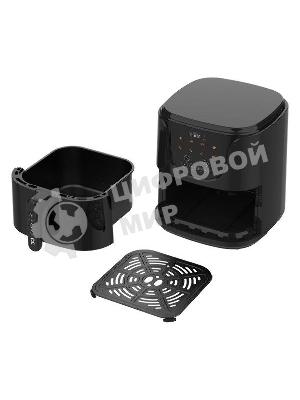 Аэрогриль BQ AF5011S черный Мощность 1500 Вт, Объем 5 л