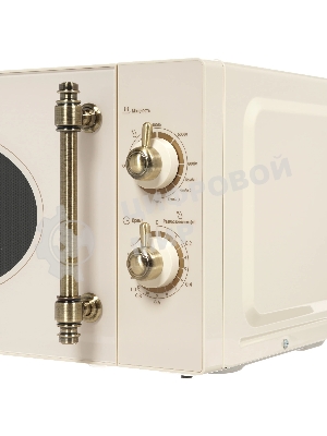 Микроволновая печь Midea MG820CJ9-I2 бежевый, 20 л, 800 Вт, переключатели - поворотный механизм