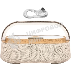 Колонка портативная BBK BTA2010 бежевый 10W 1.0 BT 10м 1800mAh