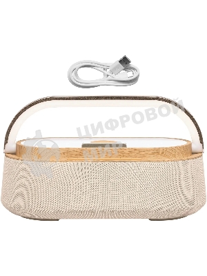 Колонка портативная BBK BTA2010 бежевый 10W 1.0 BT 10м 1800mAh