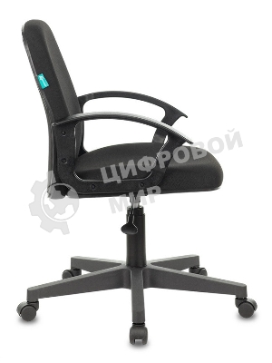 Кресло компьютерное Бюрократ CH-808-LOW/#B 3С11 черный, низкая спинка, сиденье на пиастре