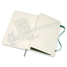 Блокнот Moleskine CLASSIC SOFT QP616K15 Large 130х210 мм 192 стр. линейка мягкая обложка зеленый