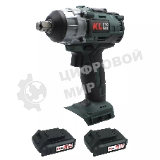 Профессиональный бесщеточный гайковерт аккумуляторный KLPRO KLSS18B-20 (18В, Li-ion-2шт, 2.0А·ч, 250Нм, 2 скорости, подсветка,З/У,в кейсе)