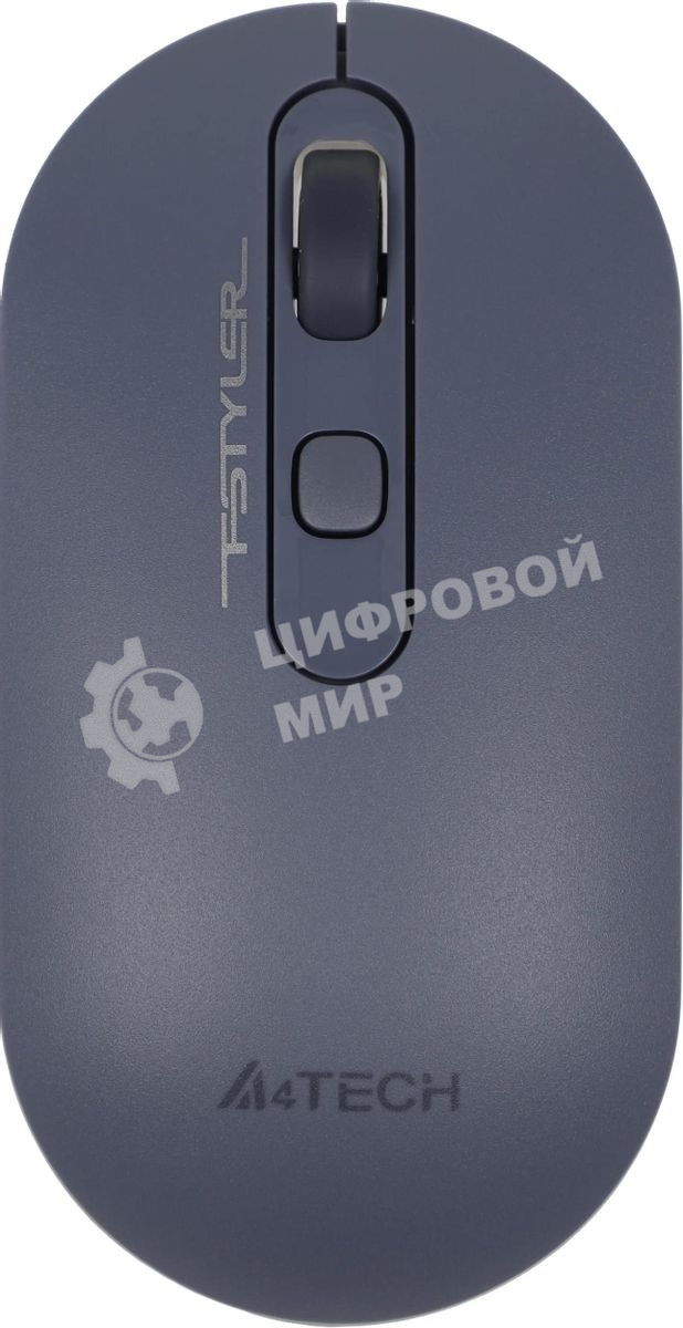 Мышь беспроводная A4Tech Fstyler FG20 пепельный/синий, 2000 dpi, радиоканал, USB, кнопки - 4