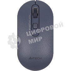 Мышь беспроводная A4Tech Fstyler FG20 пепельный/синий, 2000 dpi, радиоканал, USB, кнопки - 4