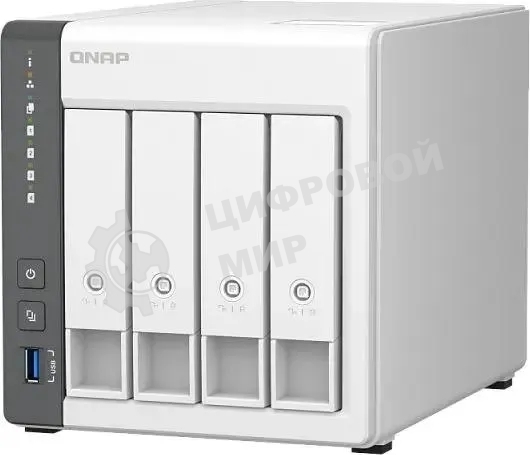 Сетевое хранилище NAS Qnap D4 (REV. C) 4-bay настольный Cortex-A55 RK3568B2