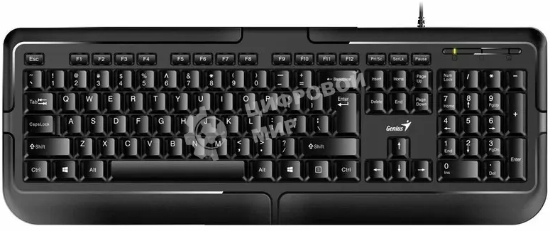 Клавиатура проводная Genius keyboard KB-118 II,RU,USB, черный