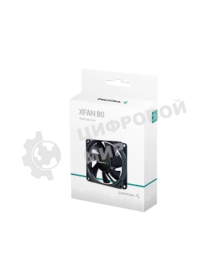 Вентилятор для корпуса DEEPCOOL XFAN 80 черный, 80 мм, 1800 об/мин, 20.3 дБ, Molex