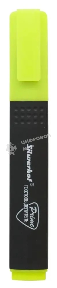 Текстовыделитель Silwerhof Prime 108035-05, скошенный пишущий наконечник, 1-4мм, желтый, коробка