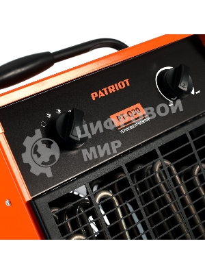 Тепловентилятор Patriot PT-Q 30, оранжевый/черный, 15/30 кВт, 400В, терморегулятор