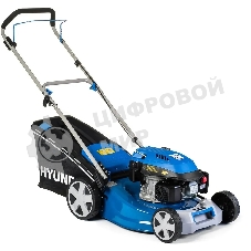 Бензиновая газонокосилка HYUNDAI L4620 двигатель Hyundai ICV145,4-х такт, 3.8 л.с./145 см3, Ширина среза 45,7 см, Высота среза 25-75 мм, 23,5 кг