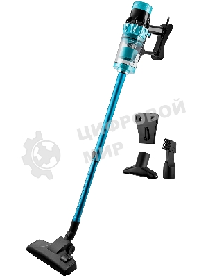 Пылесос вертикальный BRAYER BR4271 голубой, питание от сети, 185 Вт, уборка сухая, пылесборник 0.8 л