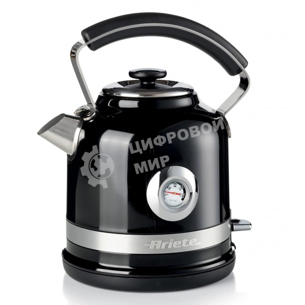 Чайник электрический Ariete Moderna 2854/02 черный 2000 Вт, 1.7 л