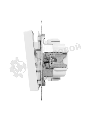 Механизм выключателя EKF UP1-SWW-21 двухклавишный, проходной, белый Эпика