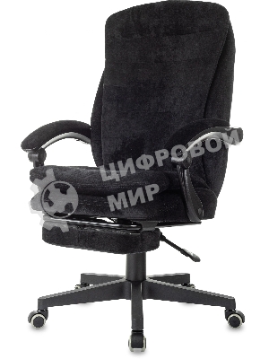 Кресло руководителя Бюрократ T-9950MSG-F Fabric черный Light-20, крестов. пластик, подст. для ног