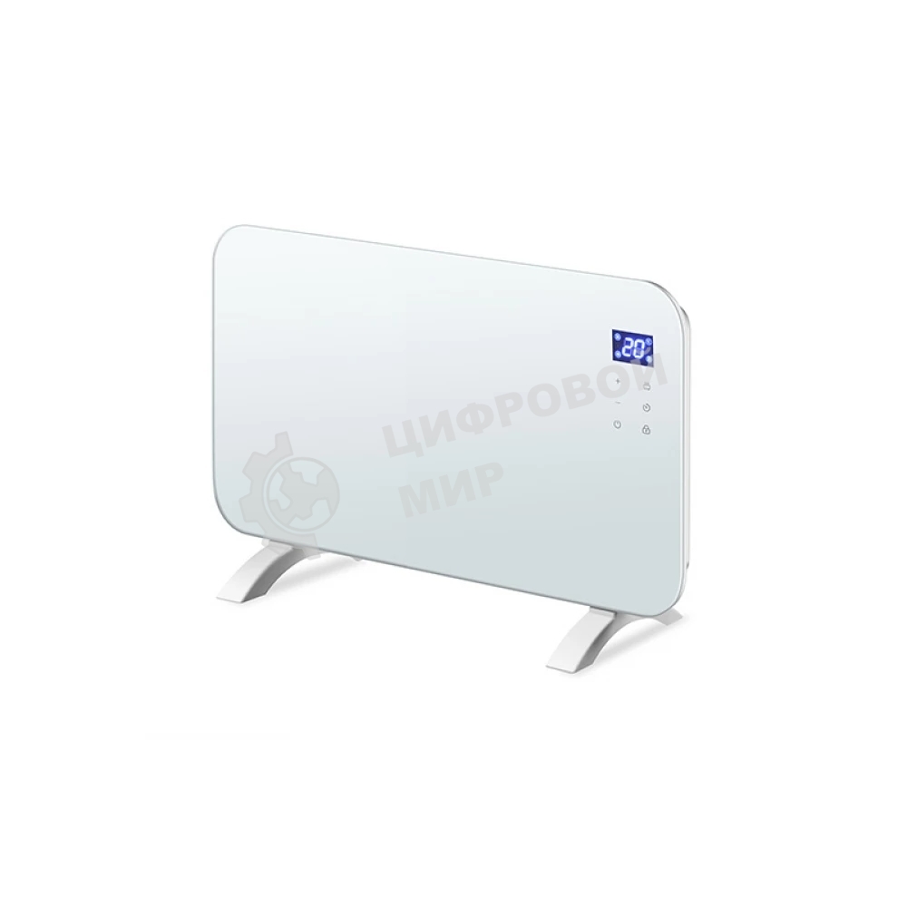 Конвектор электрический Neoclima AURA-1500W белый, 1500 Вт, 20 м2, электронный термостат, Wi-Fi