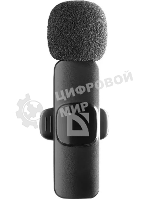 Петличный микрофон Defender Talky-137 wrls, черный, на прищепке, 1шт