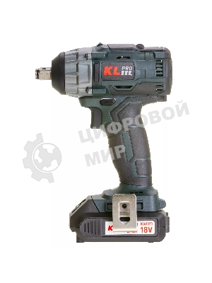 Профессиональный бесщеточный гайковерт аккумуляторный KLPRO KLSS18B-20 (18В, Li-ion-2шт, 2.0А·ч, 250Нм, 2 скорости, подсветка,З/У,в кейсе)