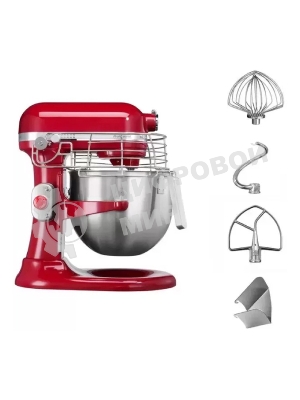 Миксер с подъемной чашей KitchenAid 5KSM7990XEER Professional 6.9 л красный