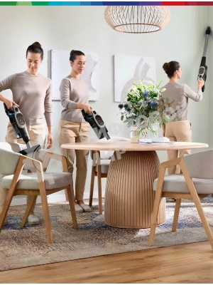 Пылесос вертикальный Bosch BCS931GAC серый, питание от аккумулятора, уборка сухая, пылесборник 0.4 л