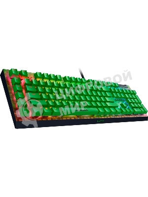 Клавиатура Razer BlackWidow V4 X Green Switch Minecraft Edition проводная, USB Type-A, зеленый