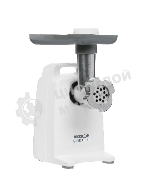 Мясорубка электрическая Аксион М321.04 белый, 1500 Вт, 1.7 кг/мин, реверс, защита от перегрузки, насадки - 4