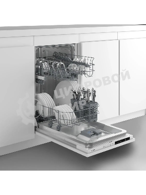 Встраиваемая посудомоечная машина Indesit DIS 1C59, белый, 44.8 см, 10 компл., 48 дБ, класс A