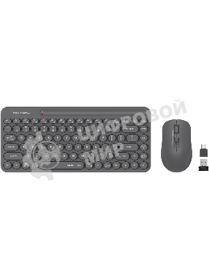 Комплект клавиатура+мышь A4Tech FStyler FG3200 Air2 беспроводной, USB, 2000 DPI, серый