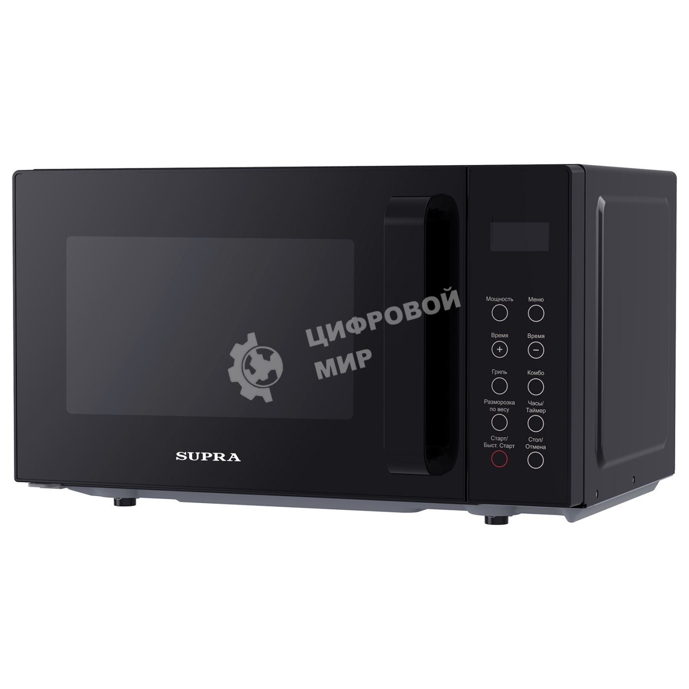 Микроволновая печь SUPRA 20SBG27 черный, 20 л, 700 Вт, переключатели - сенсор