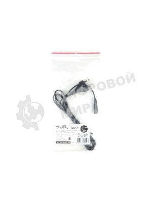 Шнур PowerCube ШВВП-АП 2*0,75 S52C7-250-2,5-1,8, черный, 1,8 м, S52 - C7, 2-pin