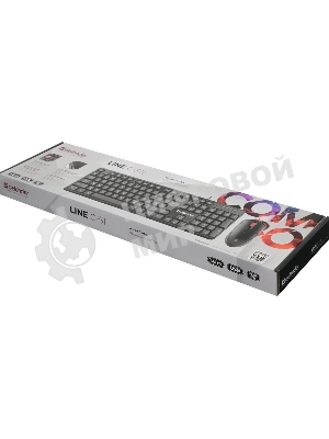 Комплект клавиатура+мышь Defender Line C-511 проводной, USB, 1000 DPI, чёрный