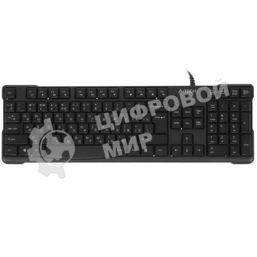 Клавиатура A4Tech KR-750 проводная, USB Type-A, чёрный