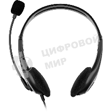 Гарнитура Oklick HS-M300 чёрный/серый, проводная, USB
