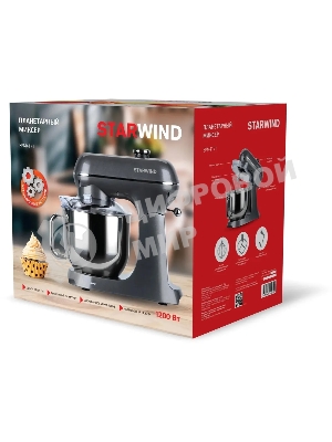 Миксер планетарный Starwind SPM4171 1200 Вт, серебристый