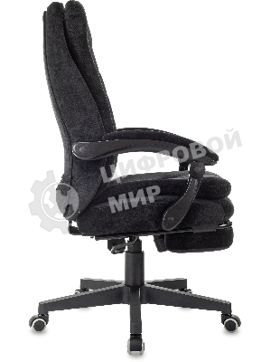 Кресло руководителя Бюрократ T-9950MSG-F Fabric черный Light-20, крестов. пластик, подст. для ног